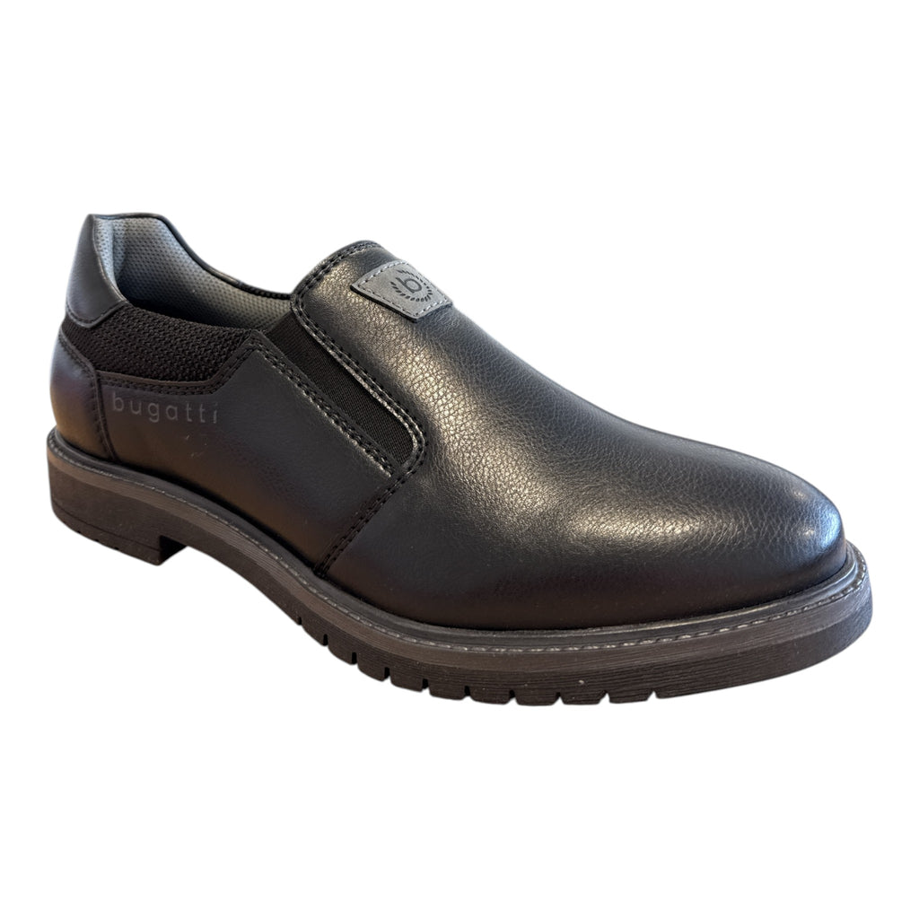 Bugatti Caj Black Slip-On Shoes