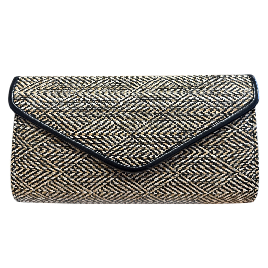 Lotus Chariot Black Clutch Bag