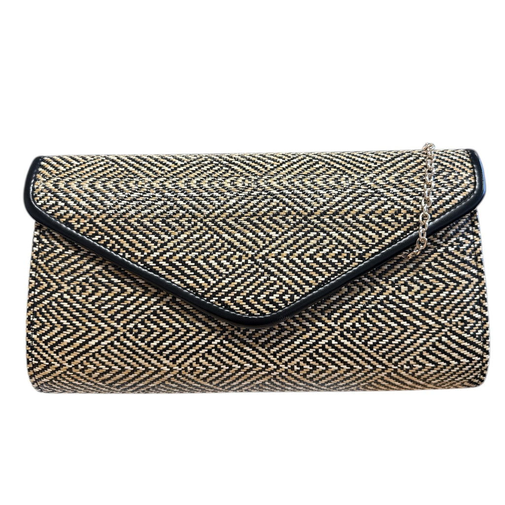 Lotus Chariot Black Clutch Bag