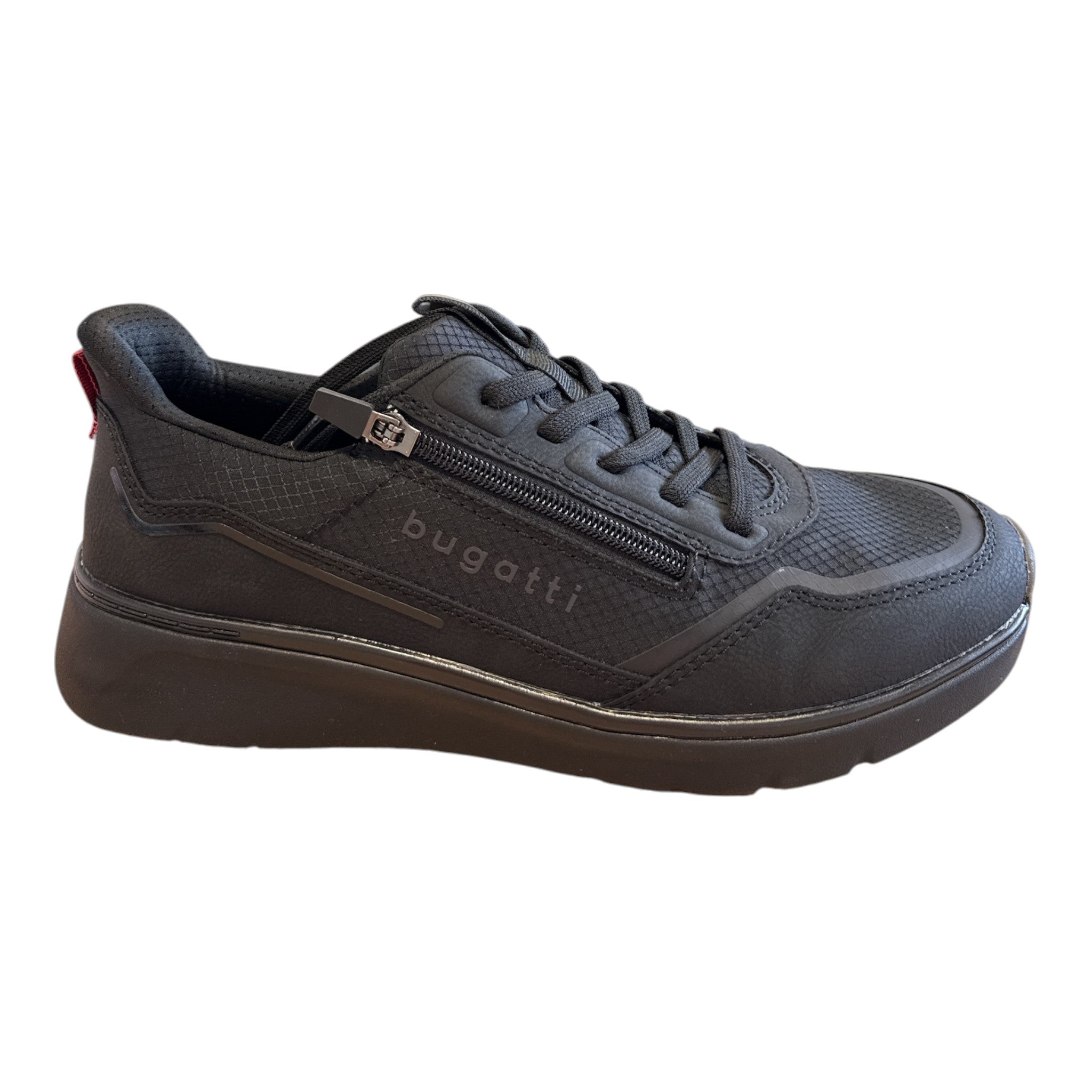 Bugatti Class Black Trainers