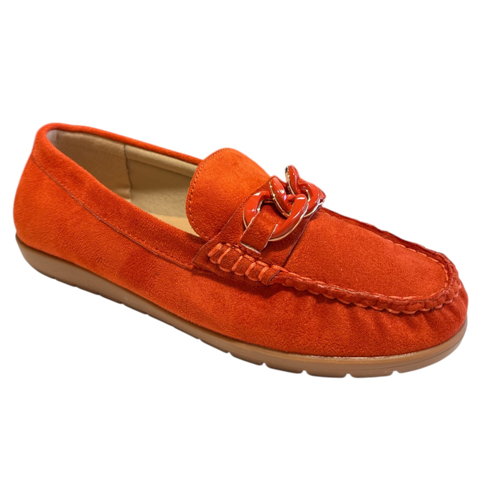 Lotus Coma Orange Loafers