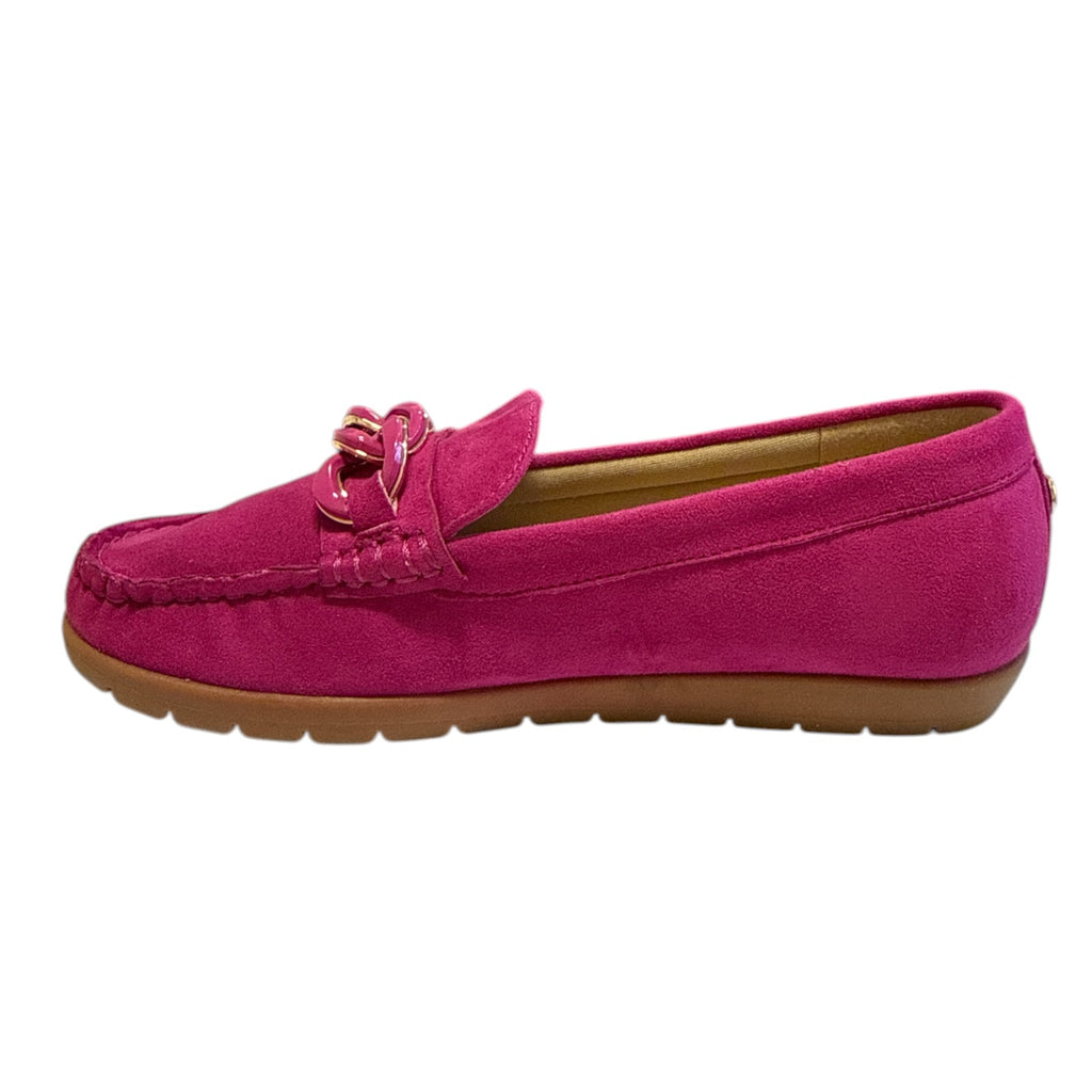 Lotus Coma Pink Loafers