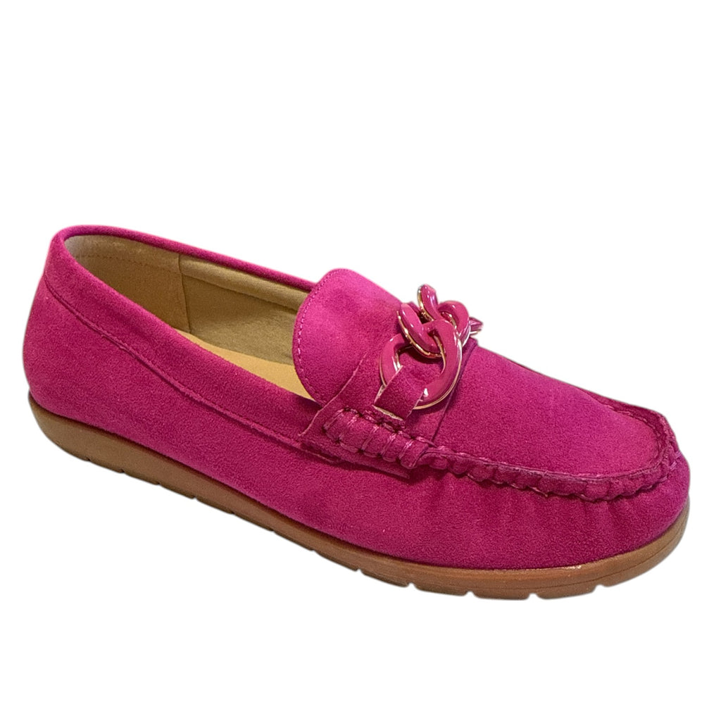 Lotus Coma Pink Loafers
