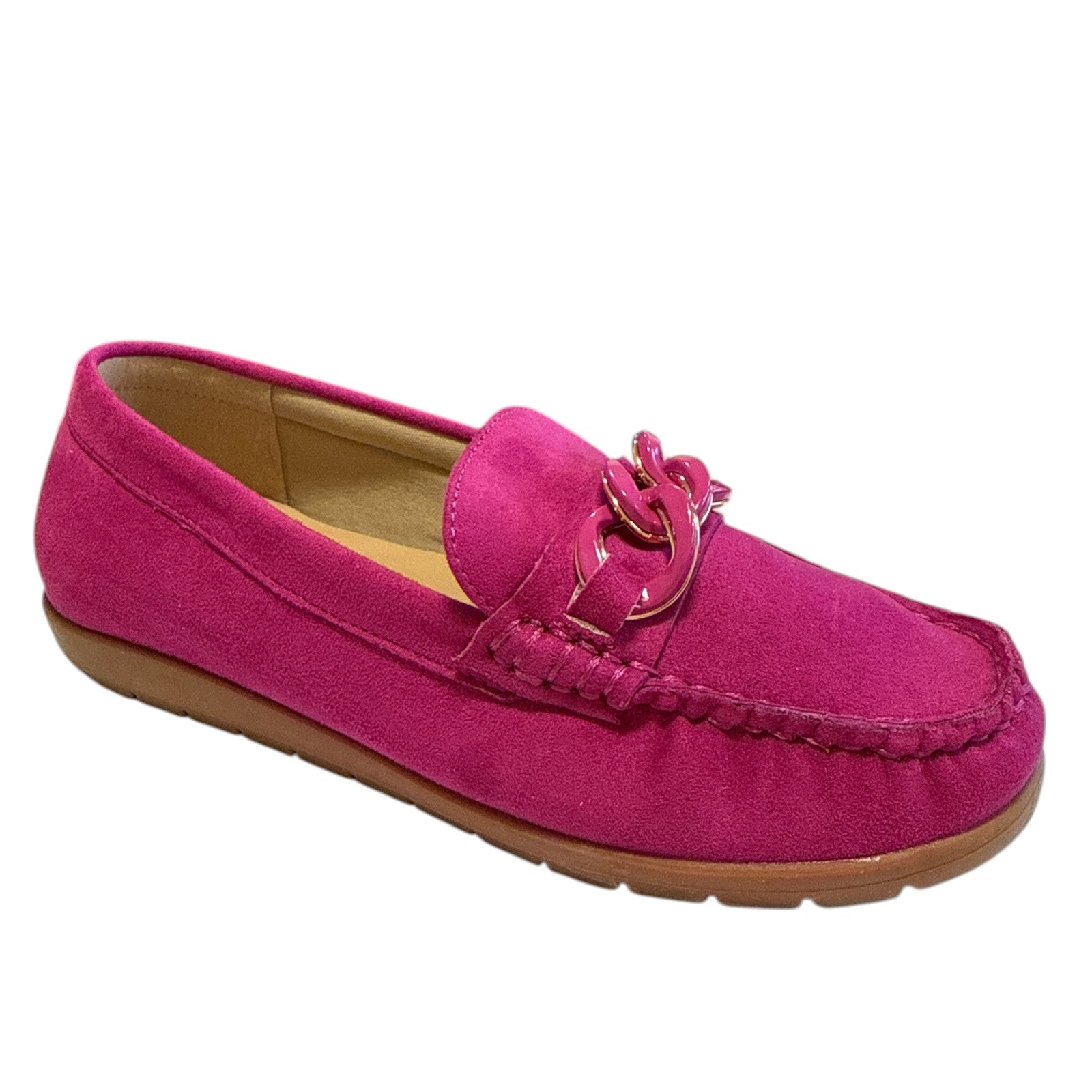 Lotus Coma Pink Loafers