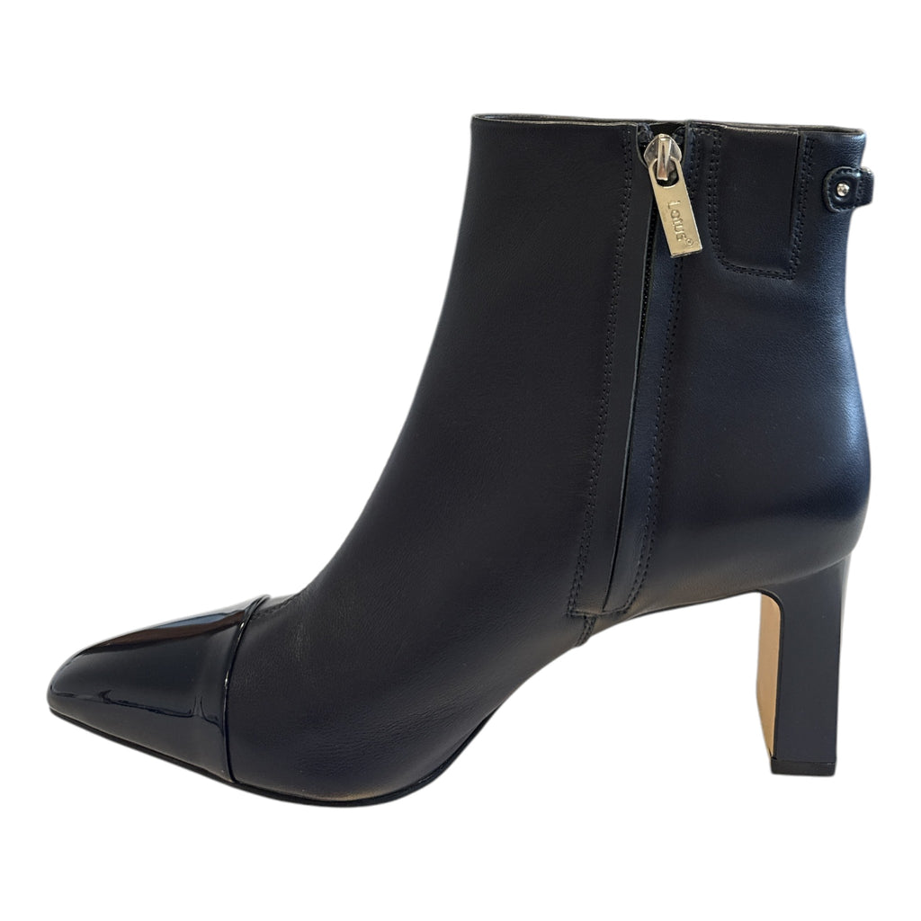 Lotus Danni Navy Leather Ankle Boots