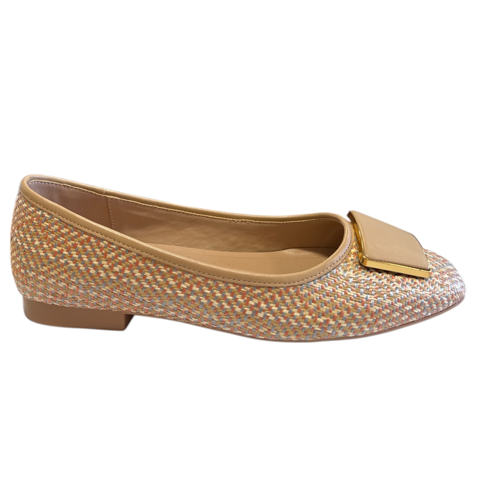 Lotus Dilly Natural Low Heel Court Shoes