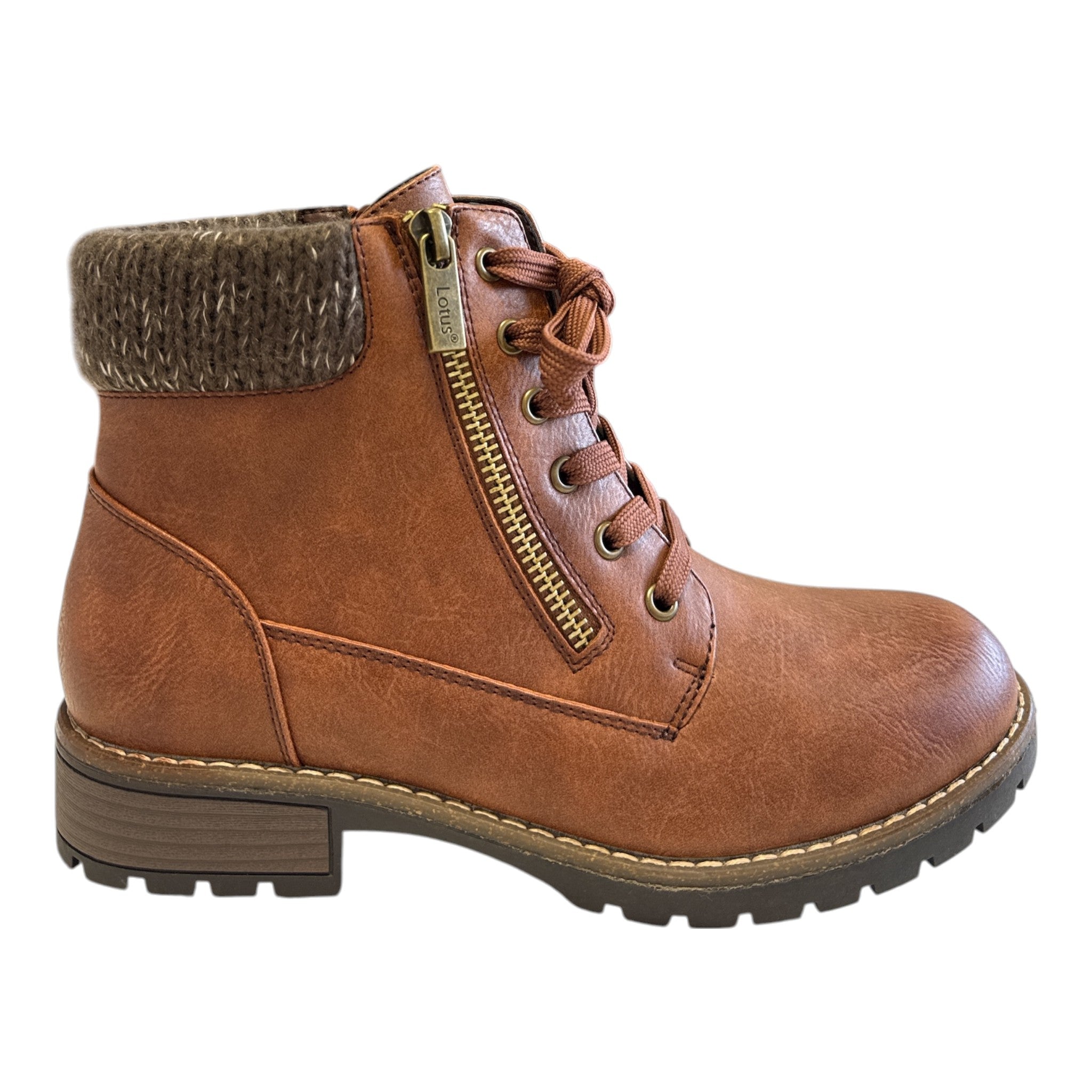 Lotus Emmeline Tan Ankle Boots