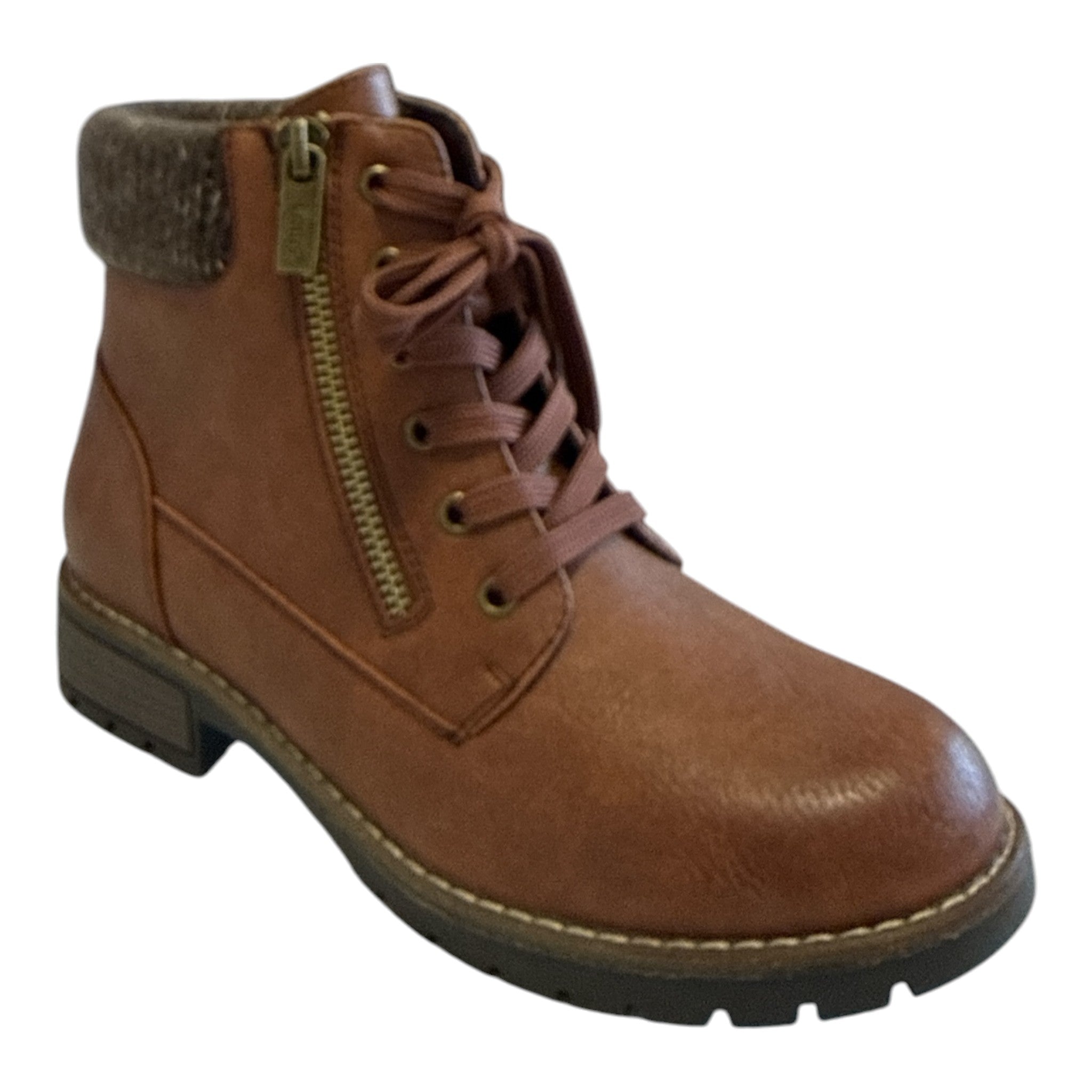 Lotus Emmeline Tan Ankle Boots