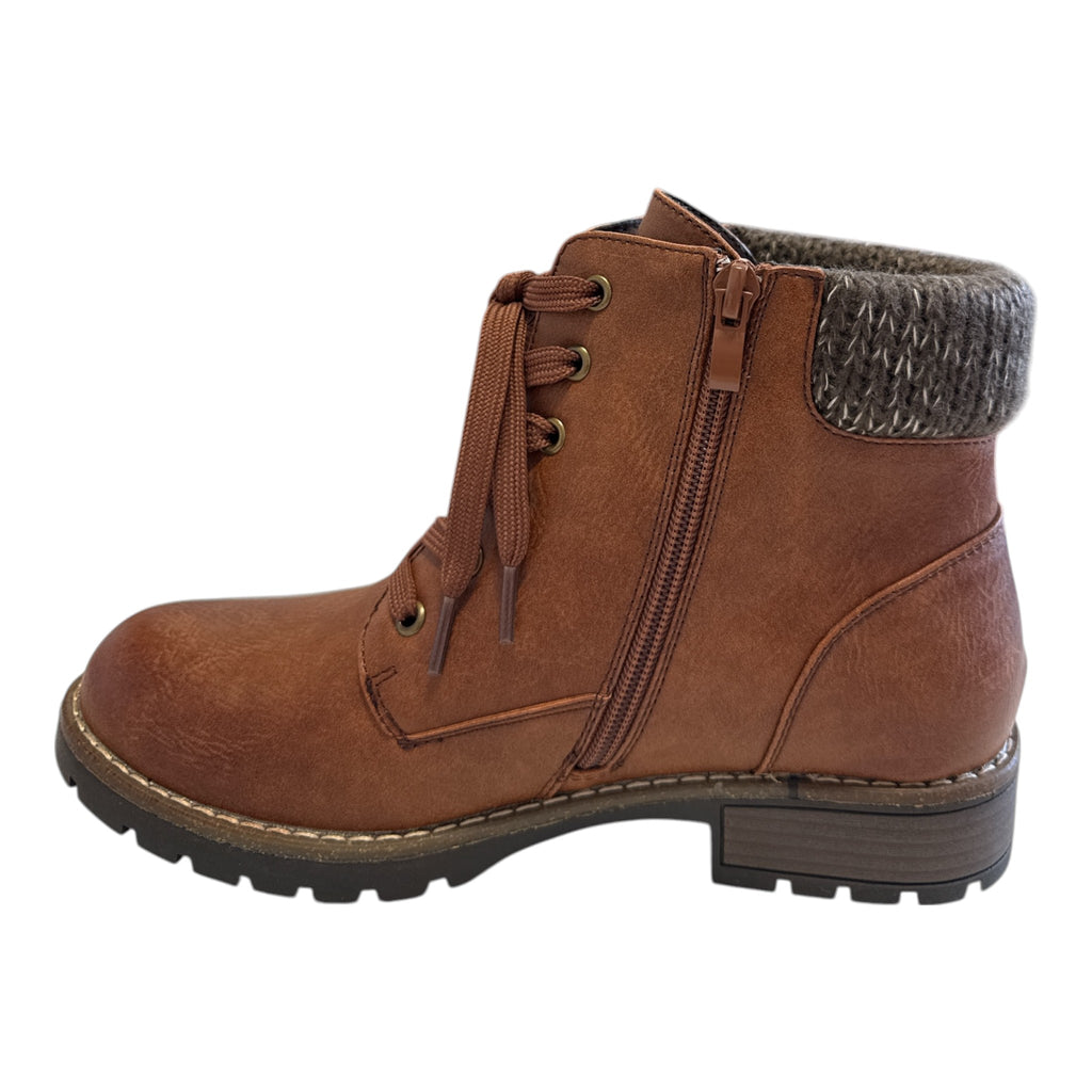 Lotus Emmeline Tan Ankle Boots
