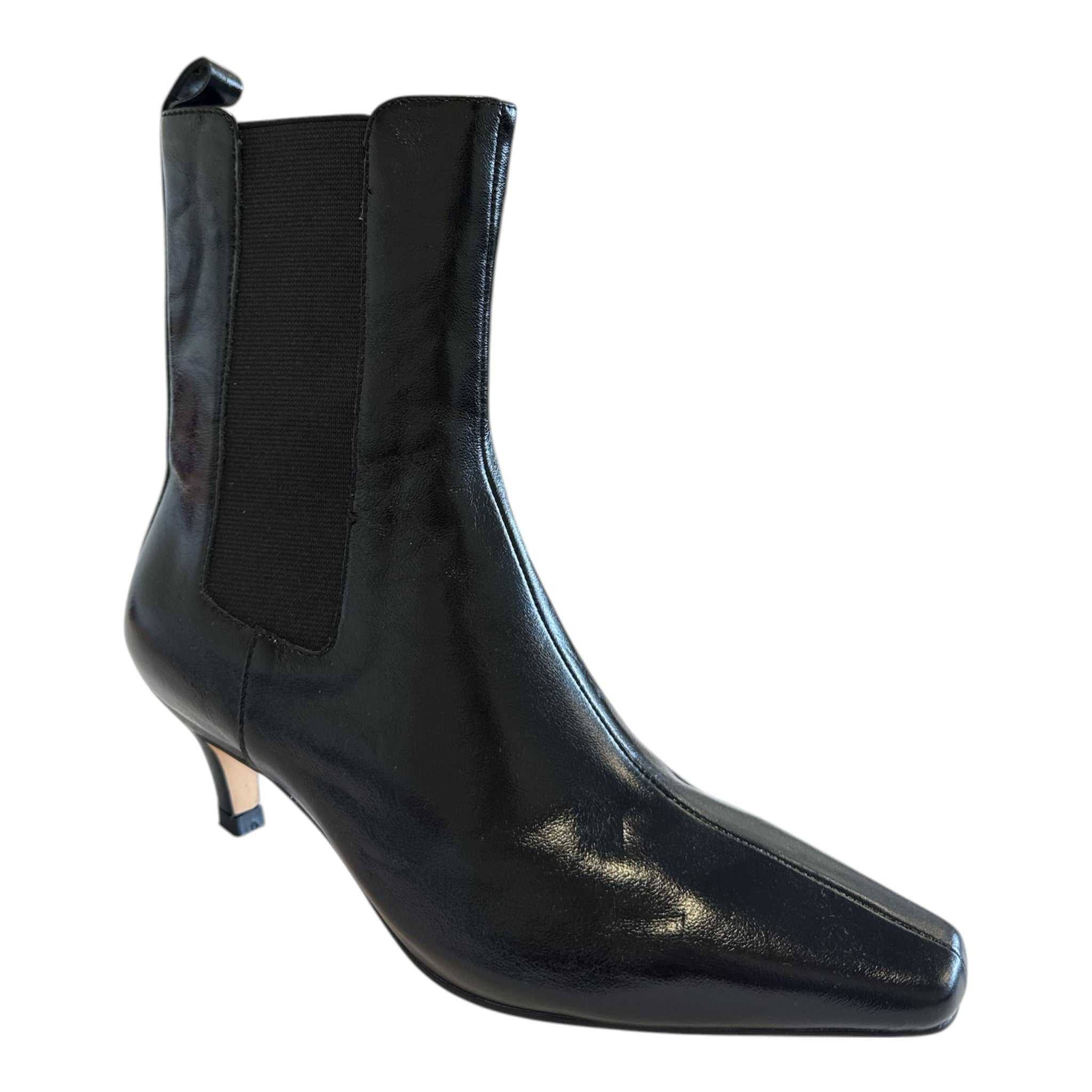 Lotus Etna Black Leather Ankle Boots