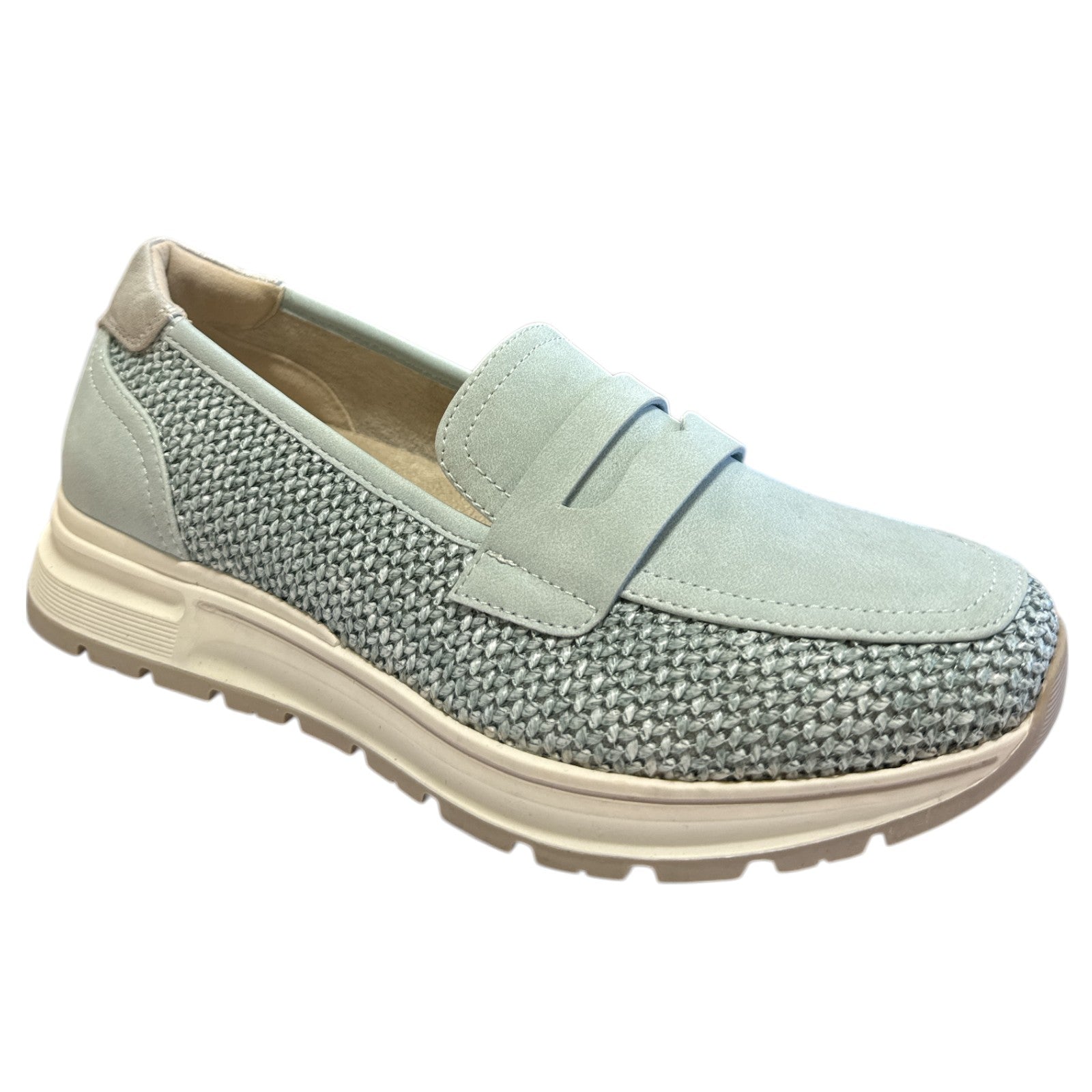 Lotus Florida Pale Blue Casual Loafers