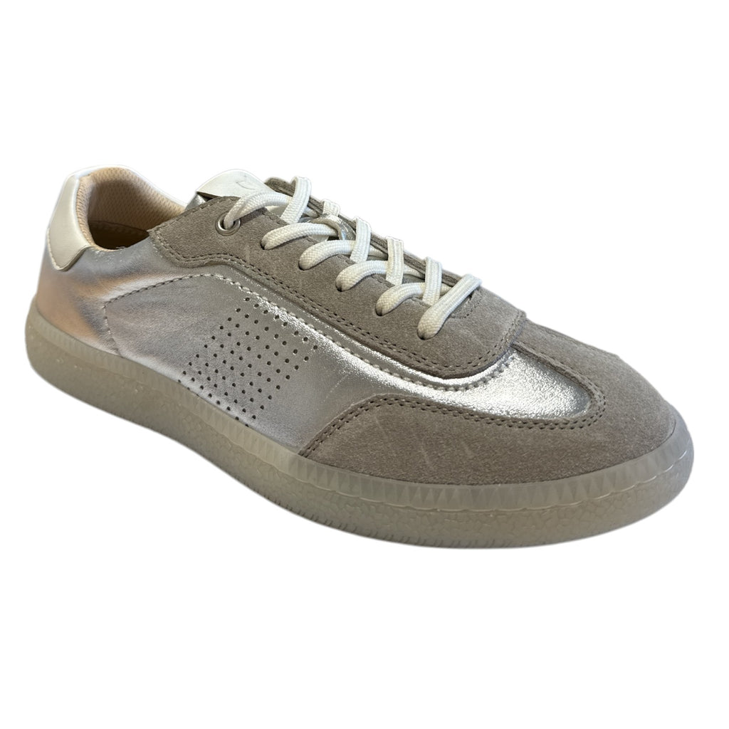 Lotus Frapporta Silver Leather Trainers