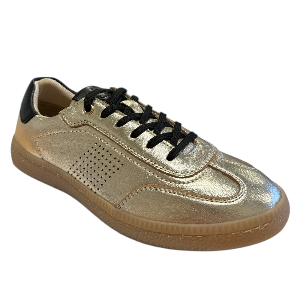 Lotus Frapporta Gole Metallic Leather Trainers