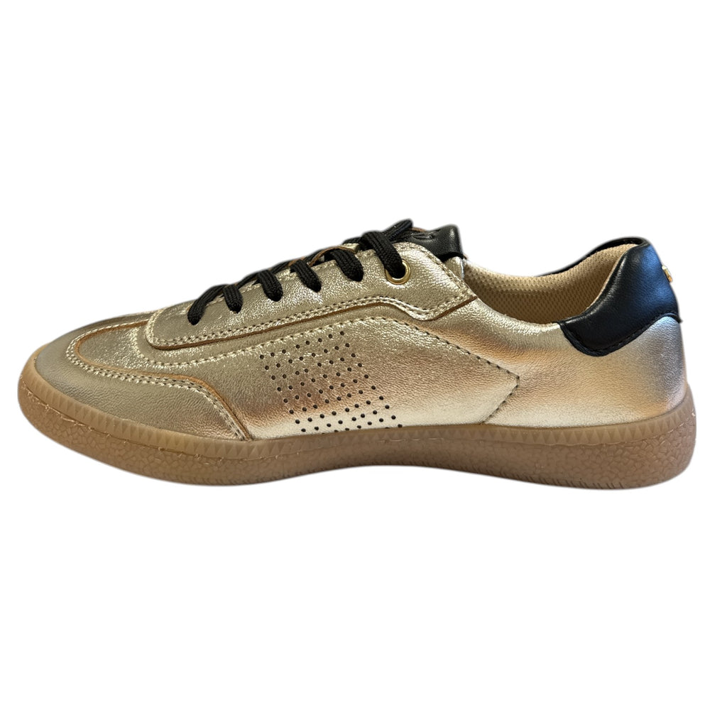 Lotus Frapporta Gole Metallic Leather Trainers