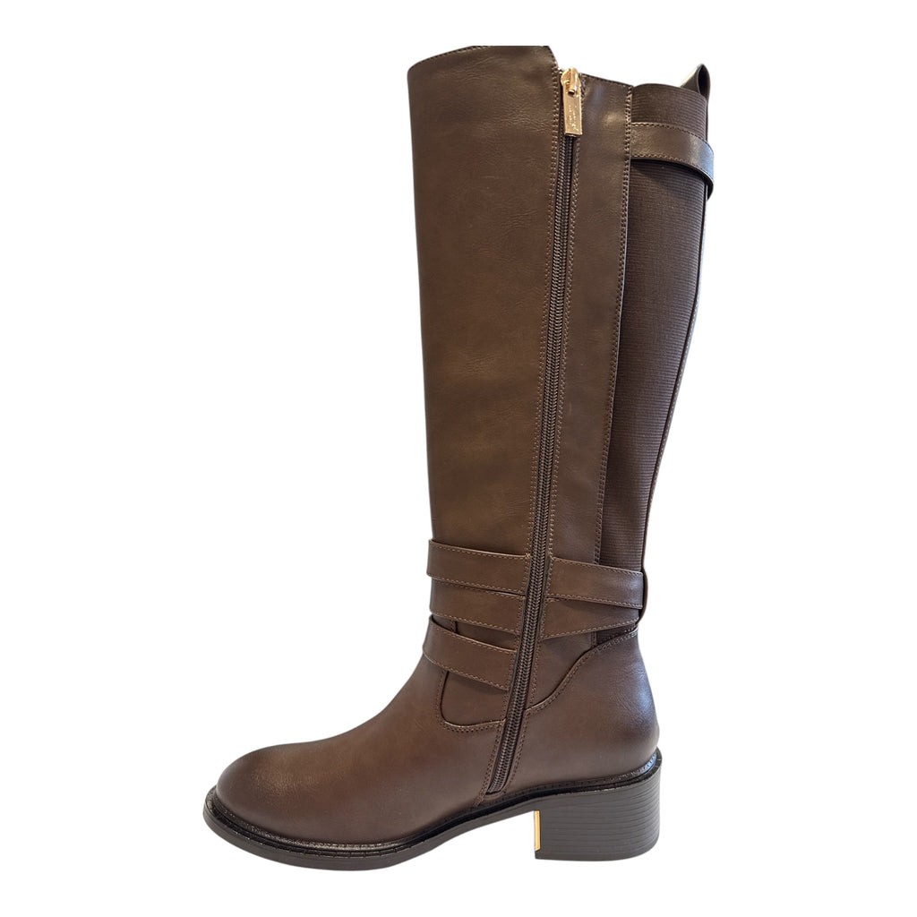 Lotus Freya Brown Knee-High Boots