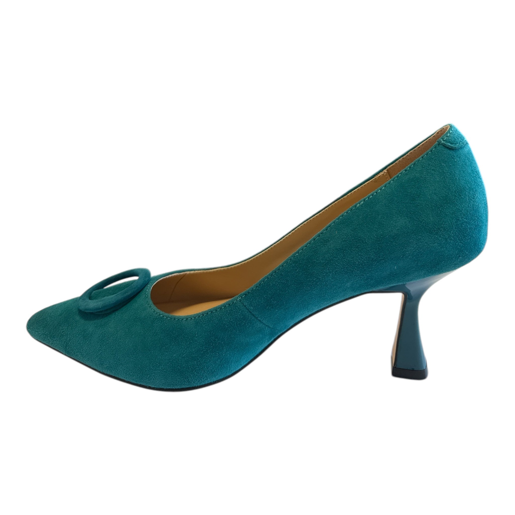 Lotus Henley Teal Suede Court Shoes