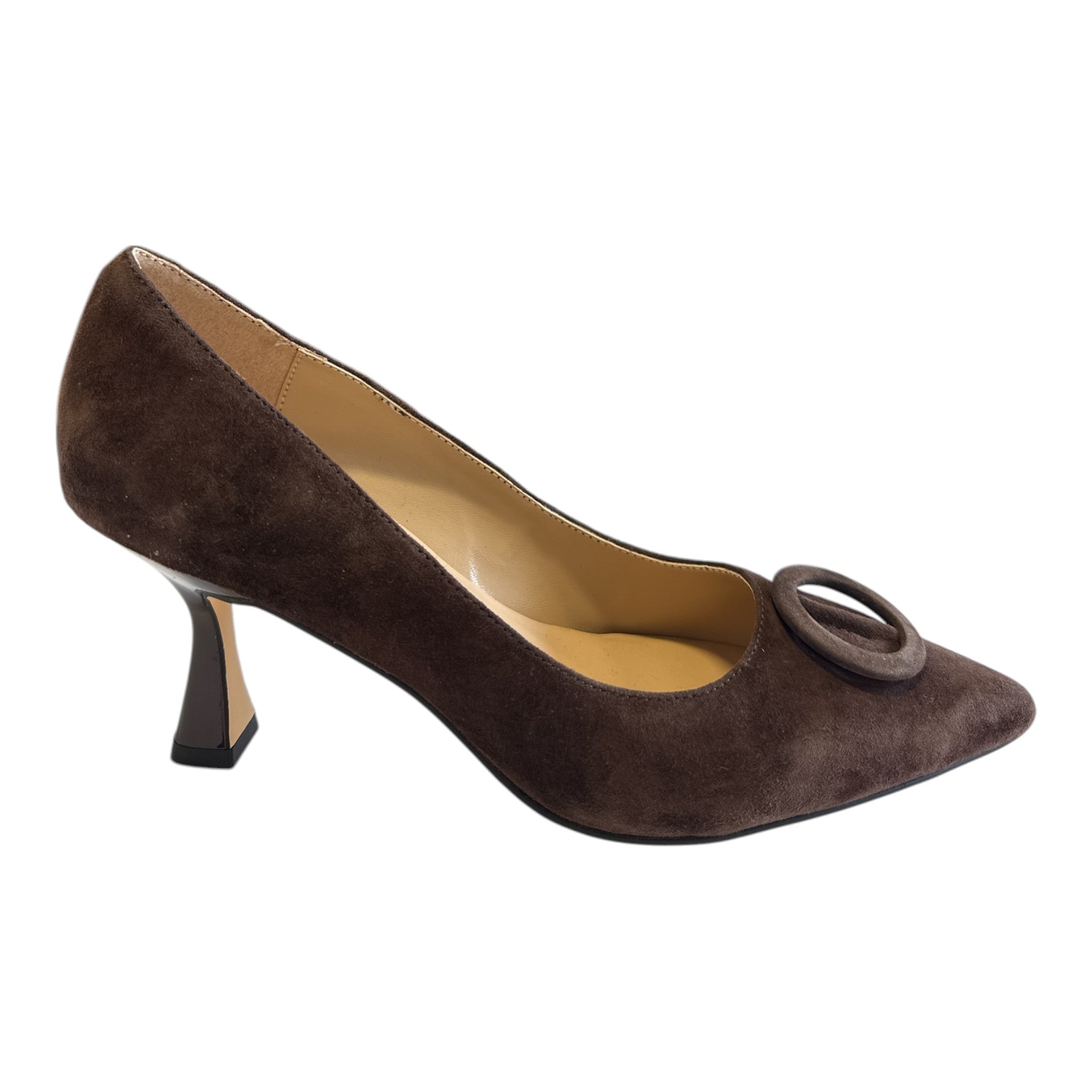 Lotus Henley Brown Suede Court Shoes