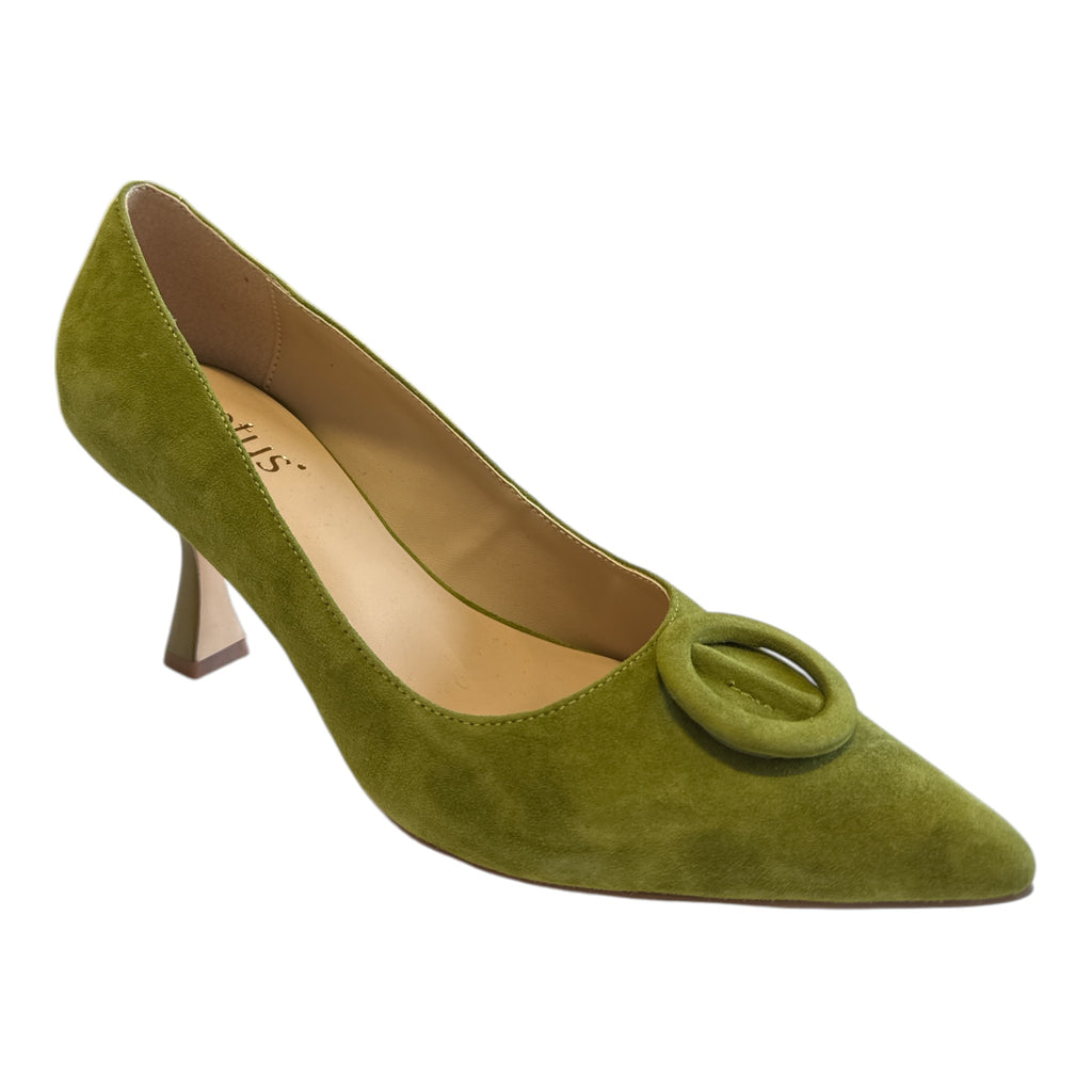 Lotus Henley Citronella Suede Court Shoes