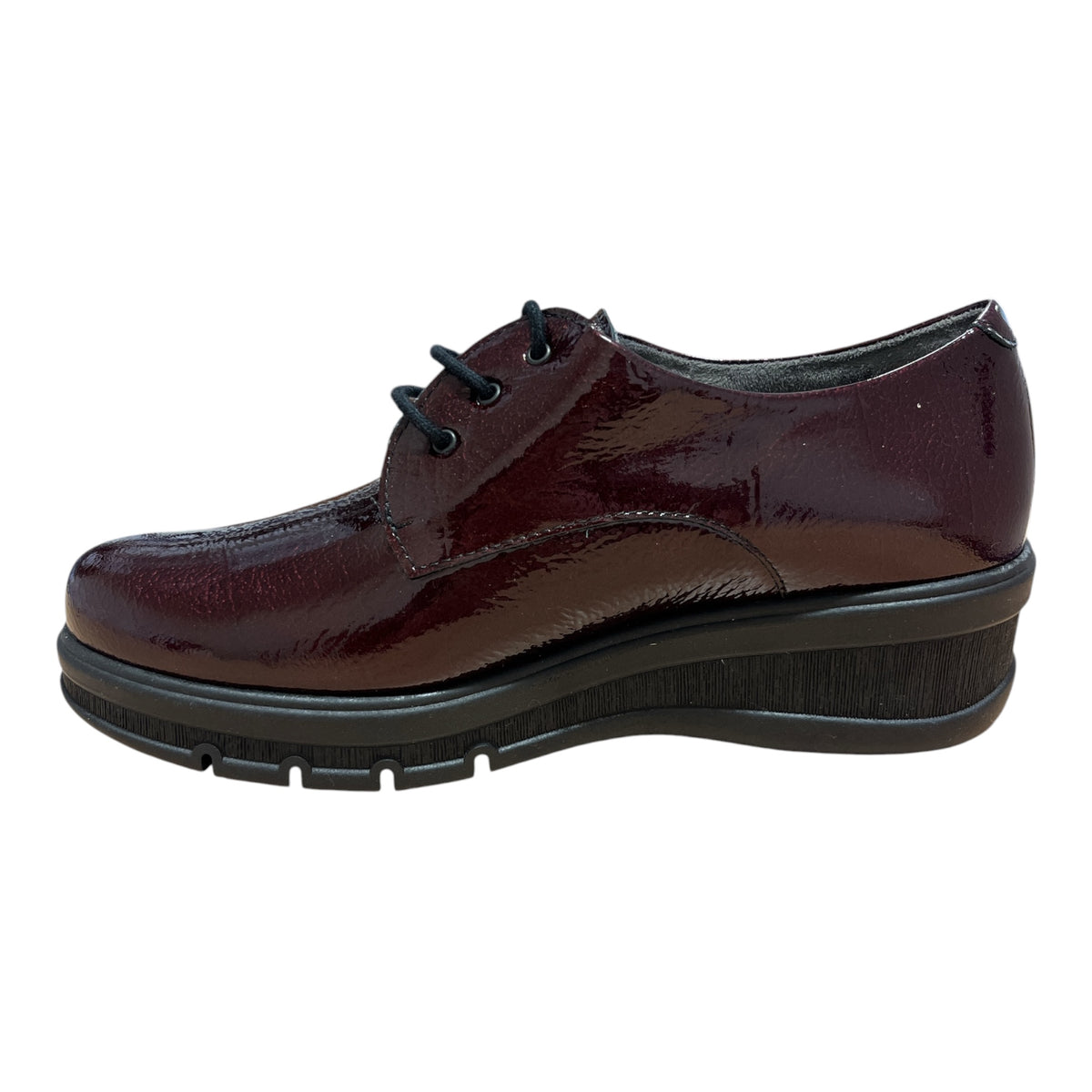 Pitillos Burgundy Patent Lace-Up Shoes 11.545