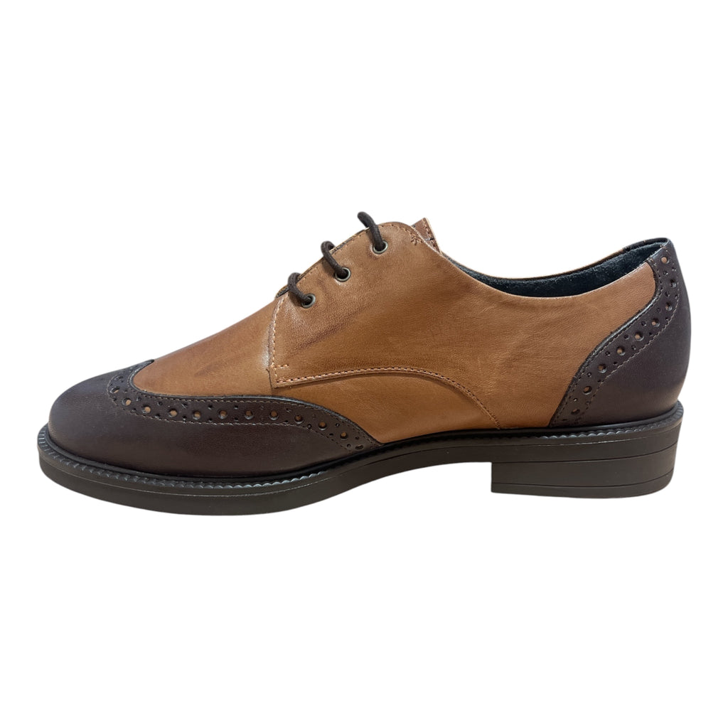 Pitillos Tan and Brown Women's Brogues 11.581