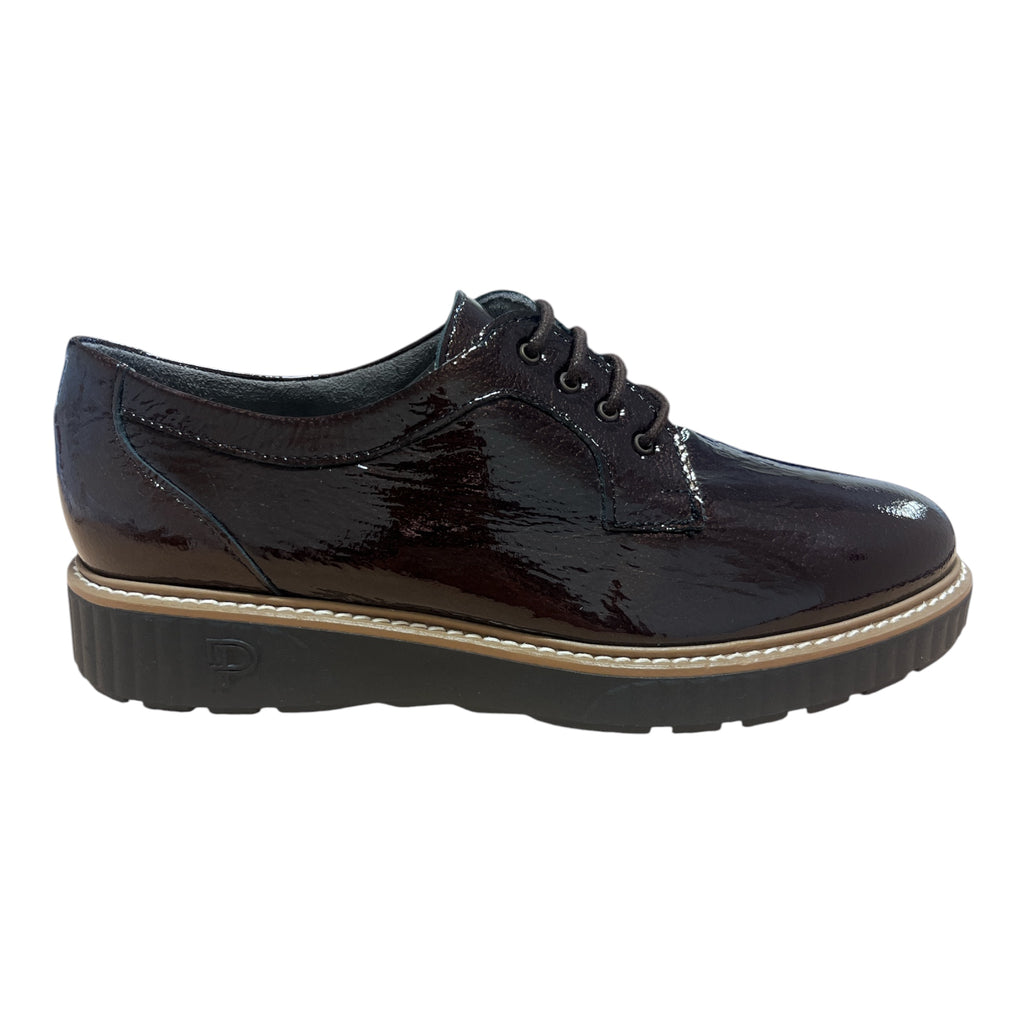 Pitillos Brown Patent Lace-Up Shoes 11.551