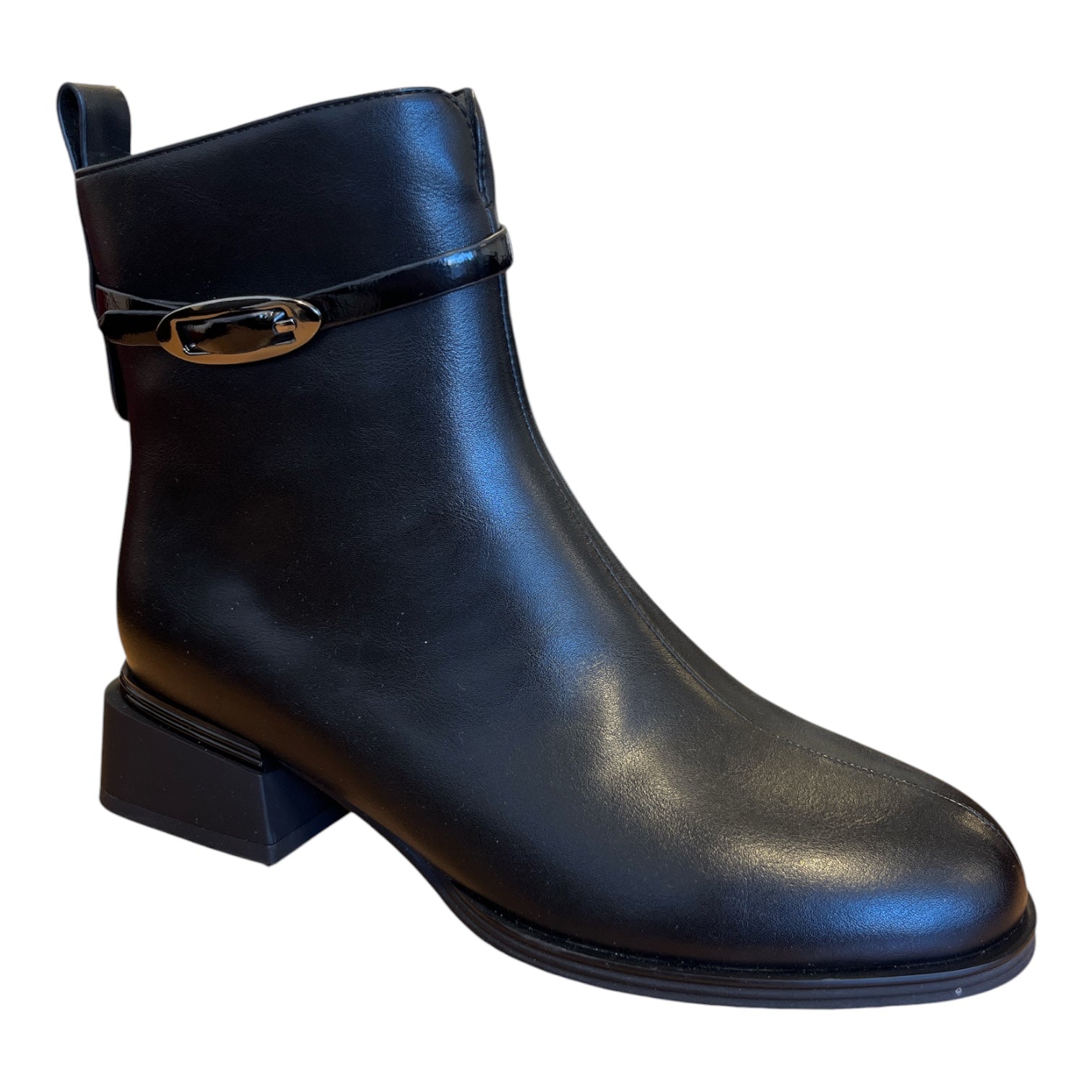 Lotus Unez Black Ankle Boots