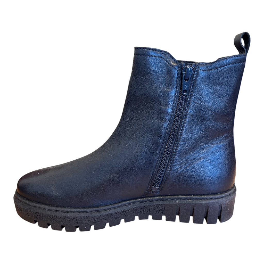 Lotus Kairo Navy Leather Ankle Boots