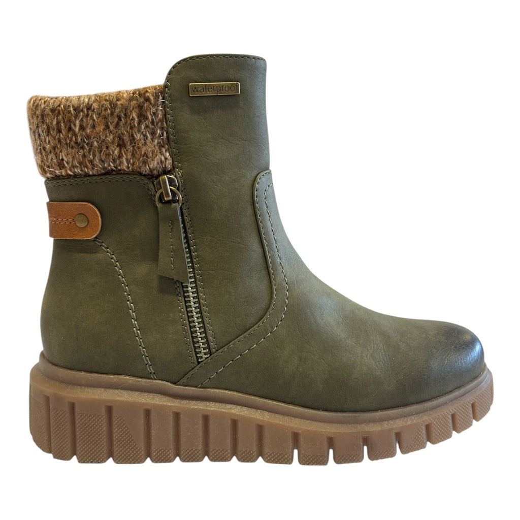 Lotus Gwen Khaki Waterproof Boots