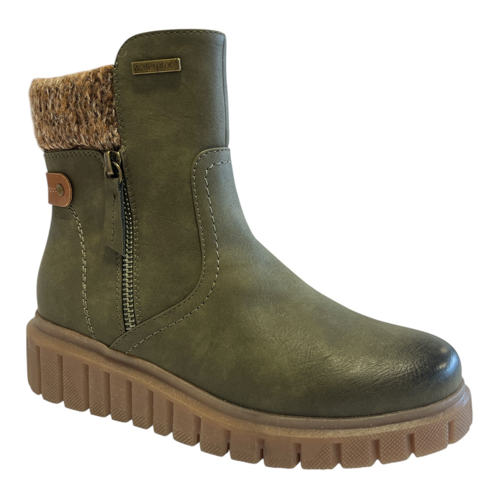 Lotus Gwen Khaki Waterproof Boots