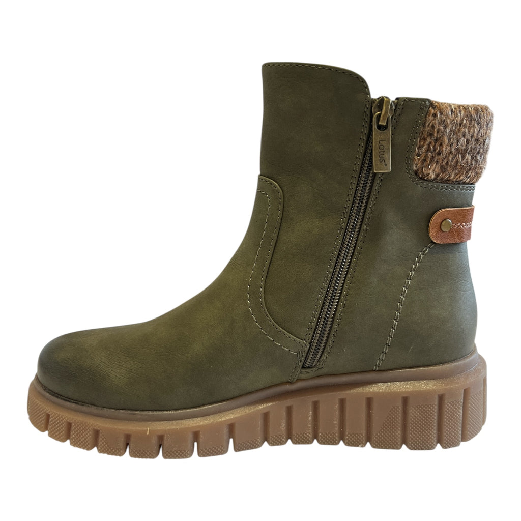Lotus Gwen Khaki Waterproof Boots