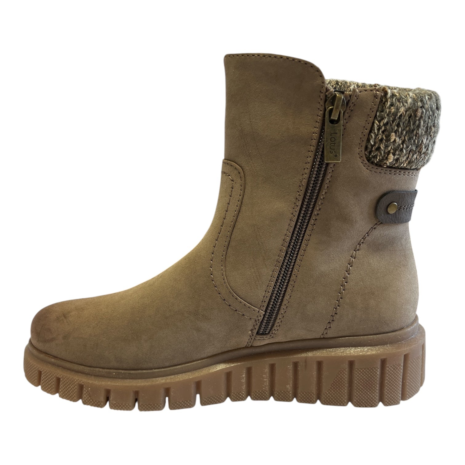 Lotus Gwen Taupe Waterproof Boots