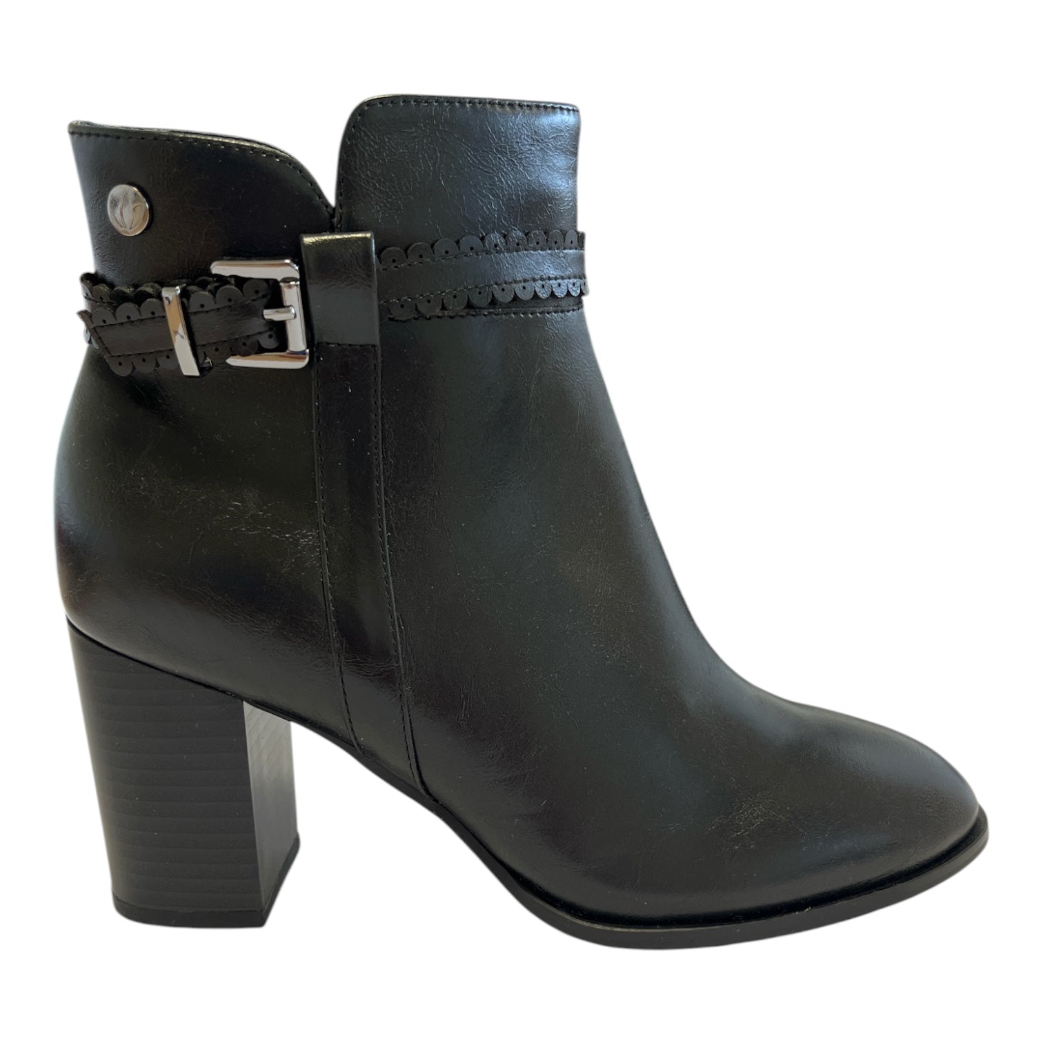 Lotus Sutton Black Ankle Boots