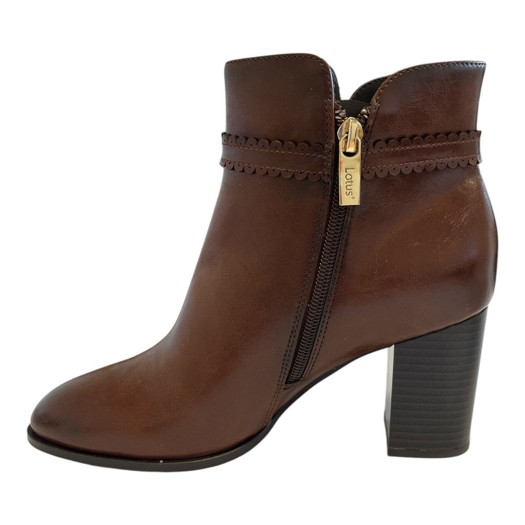 Lotus Sutton Tan Ankle Boots