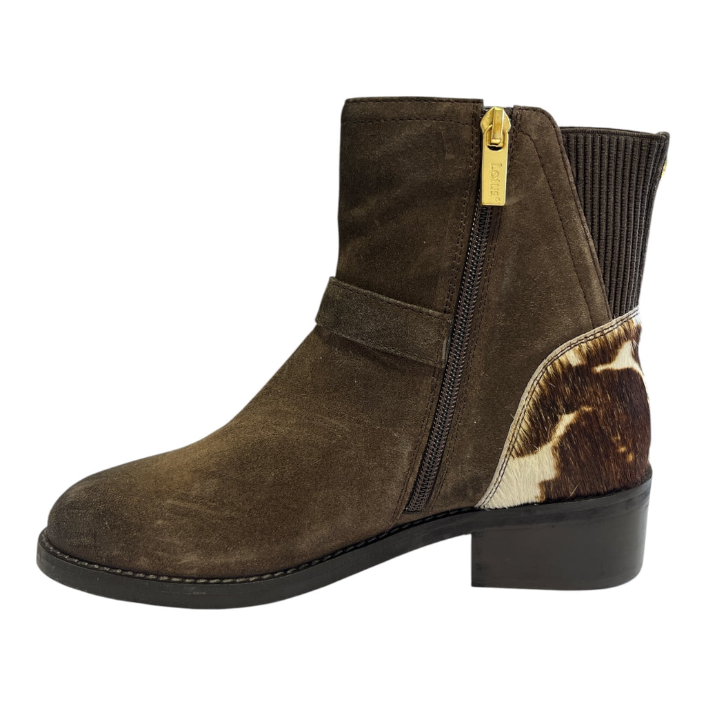 Lotus Trella Brown Suede Ankle Boots