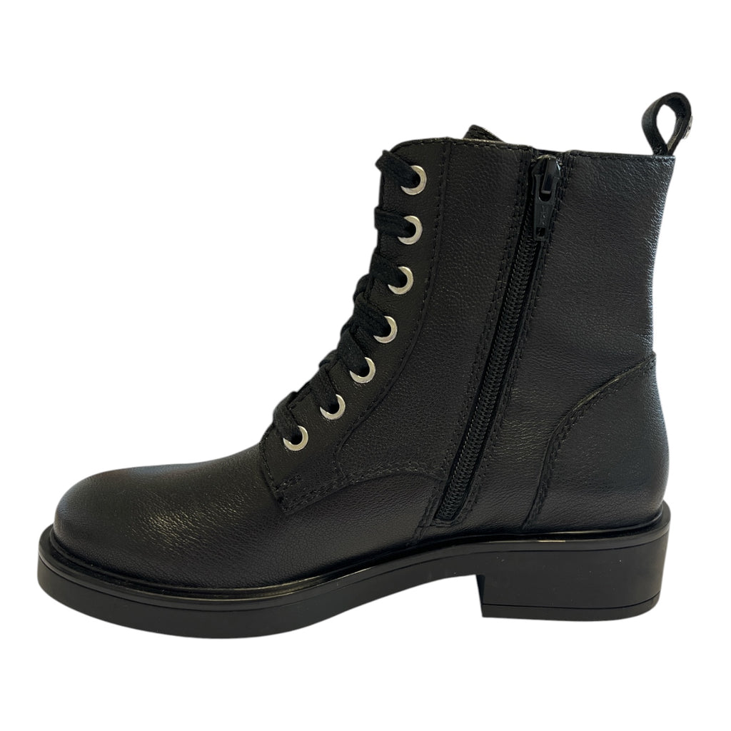 Lotus Bronte Black Leather Ankle Boots