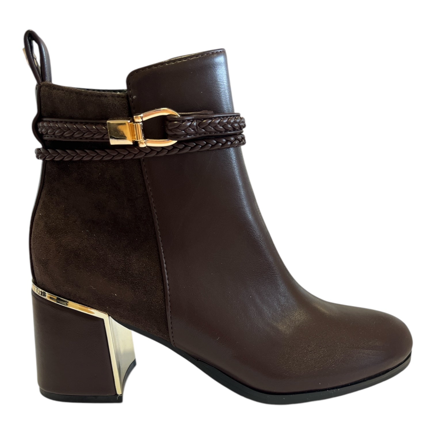 Lotus Winona Brown Heeled Ankle Boots
