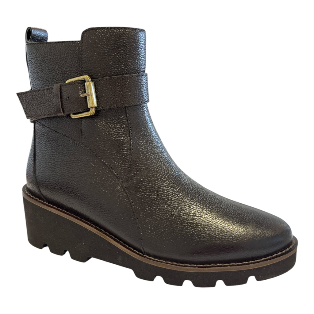 Lotus Lynx Brown Leather Wedge Boots