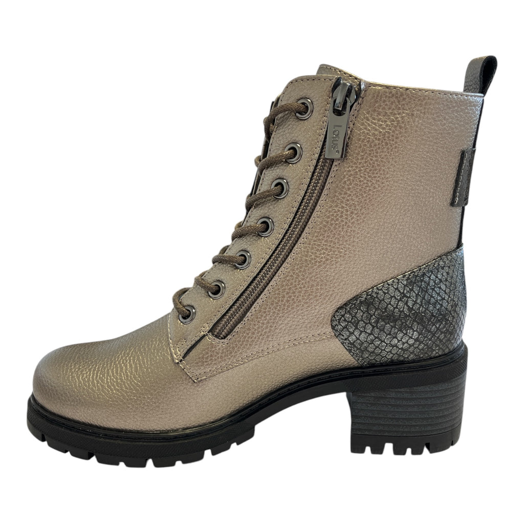 Lotus Jazlyn Gunmetal Ankle Boots