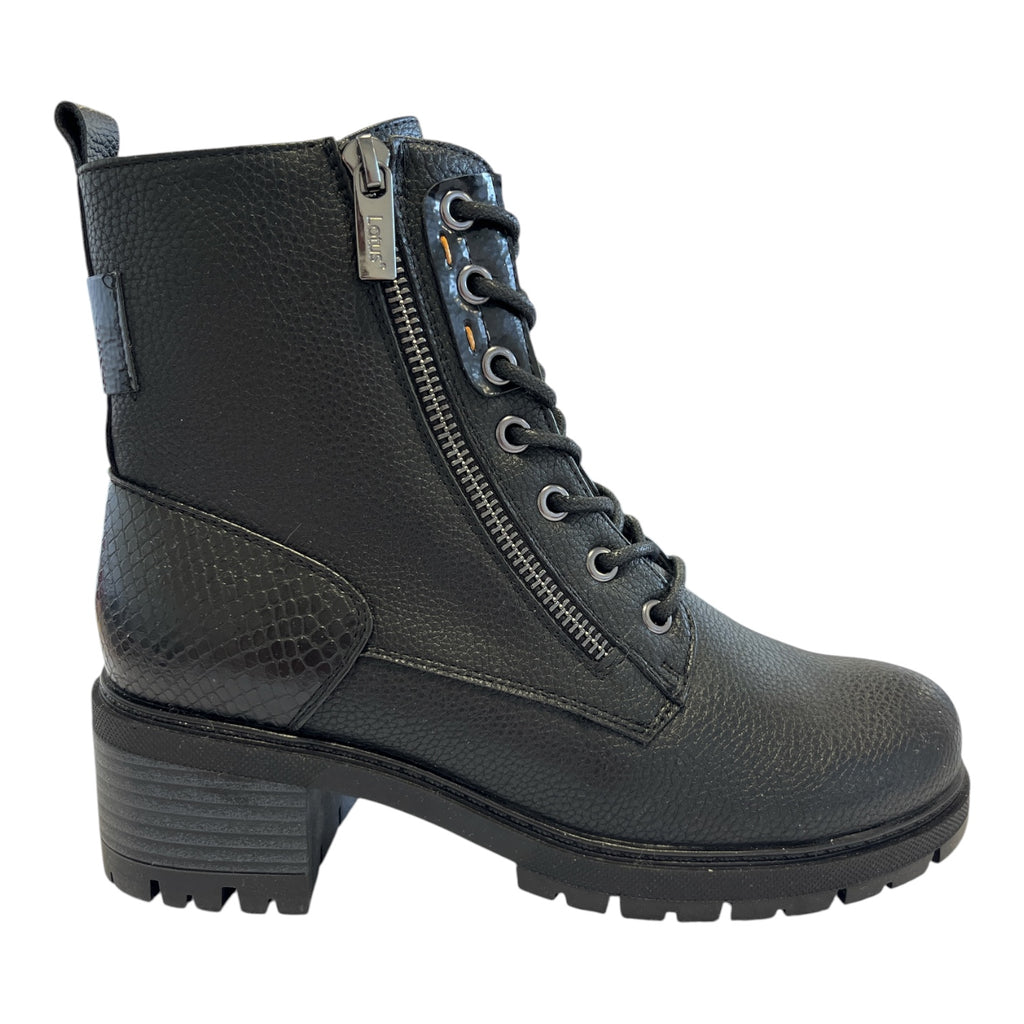 Lotus Jazlyn Black Ankle Boots