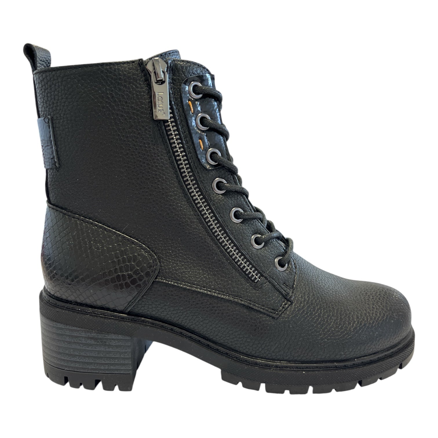 Lotus Jazlyn Black Ankle Boots