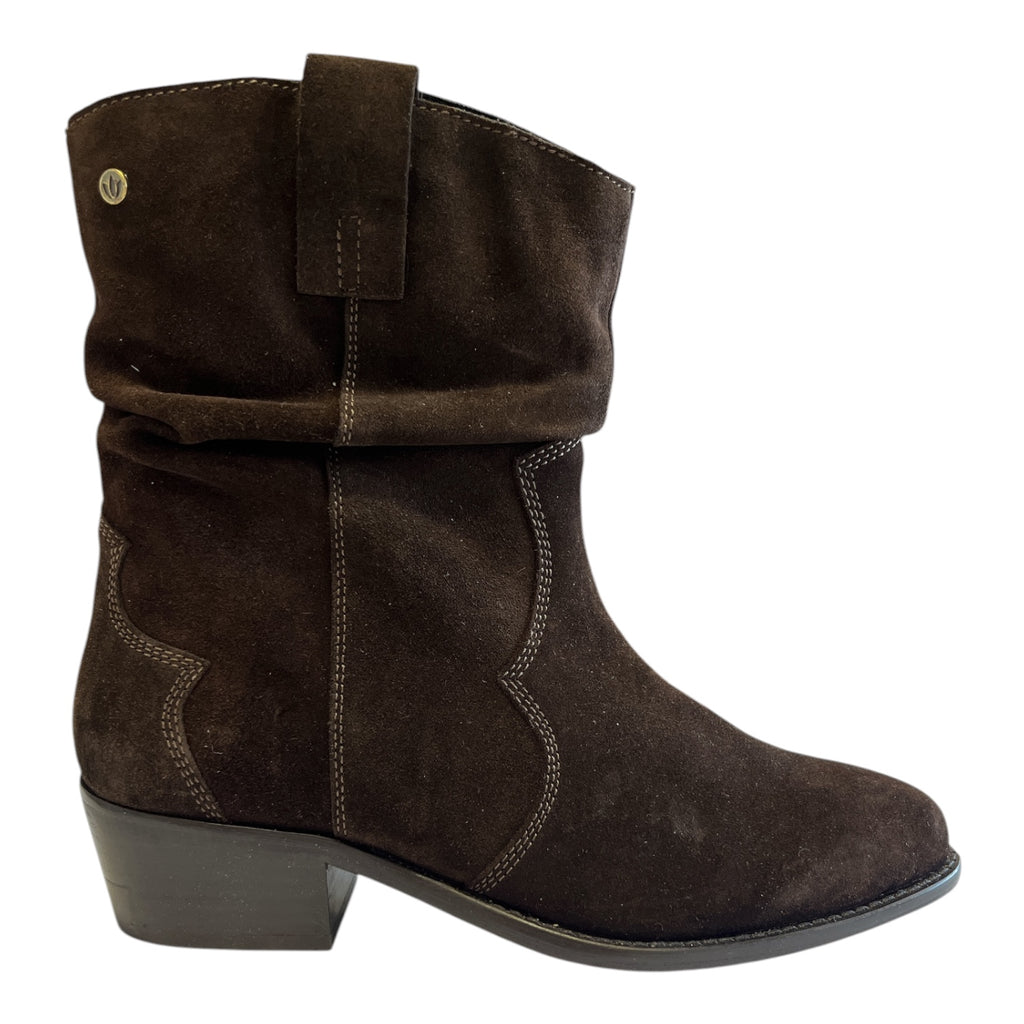 Lotus Dolly Brown Suede Cowboy Boots