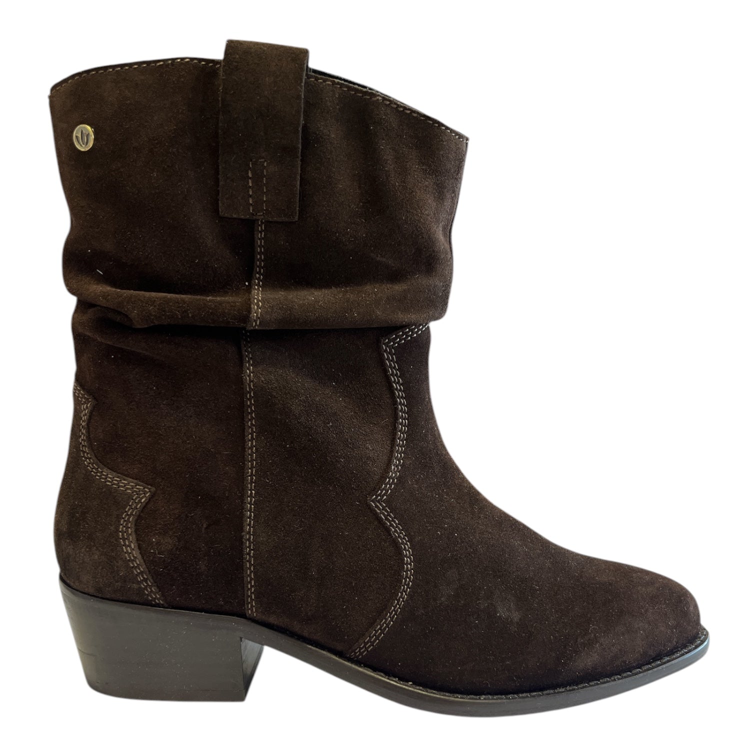 Lotus Dolly Brown Suede Cowboy Boots