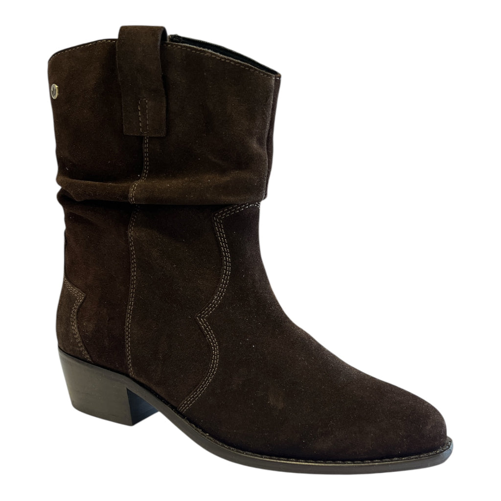 Lotus Dolly Brown Suede Cowboy Boots