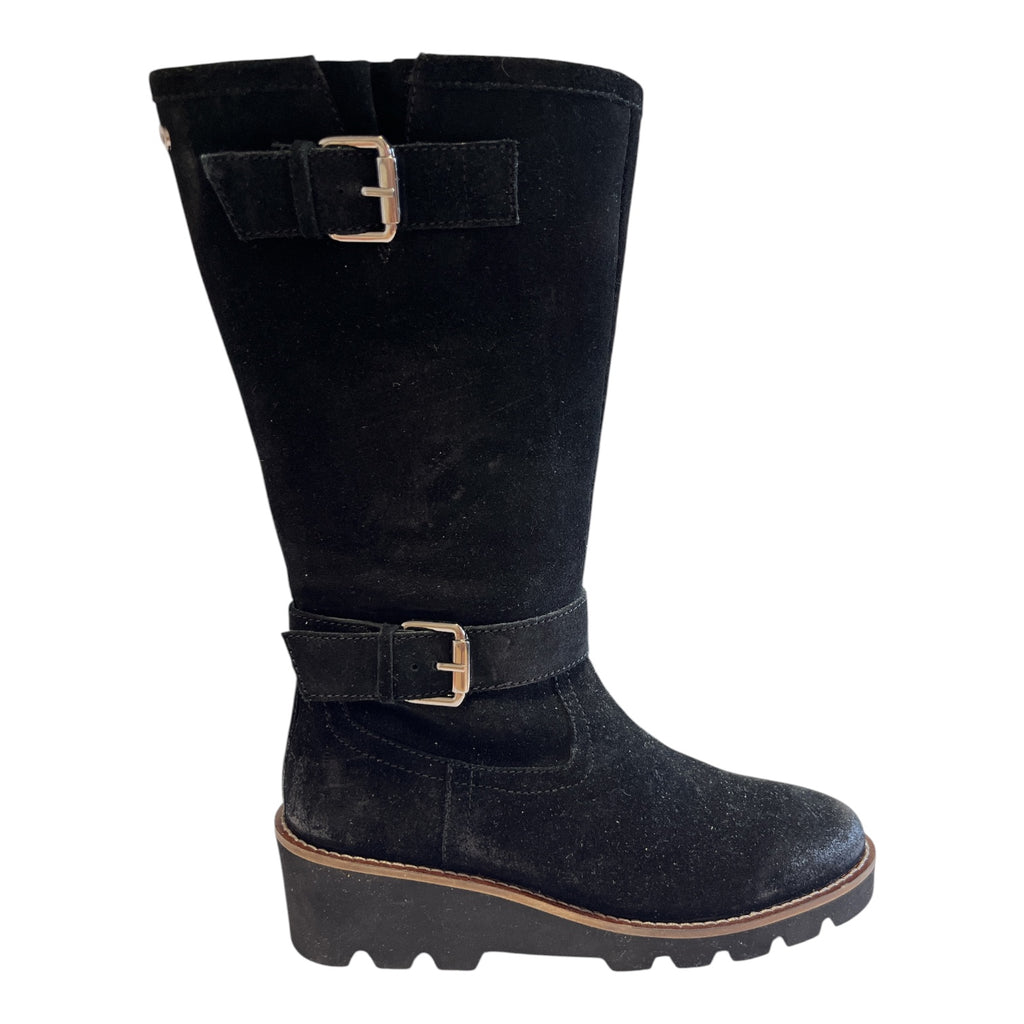 Lotus Nevada Black Suede Knee-High Boots