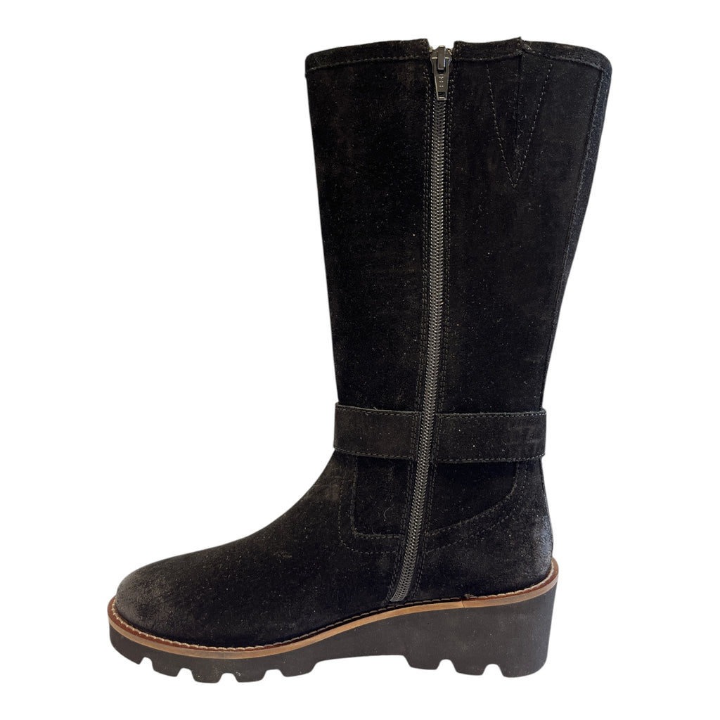 Lotus Nevada Black Suede Knee-High Boots
