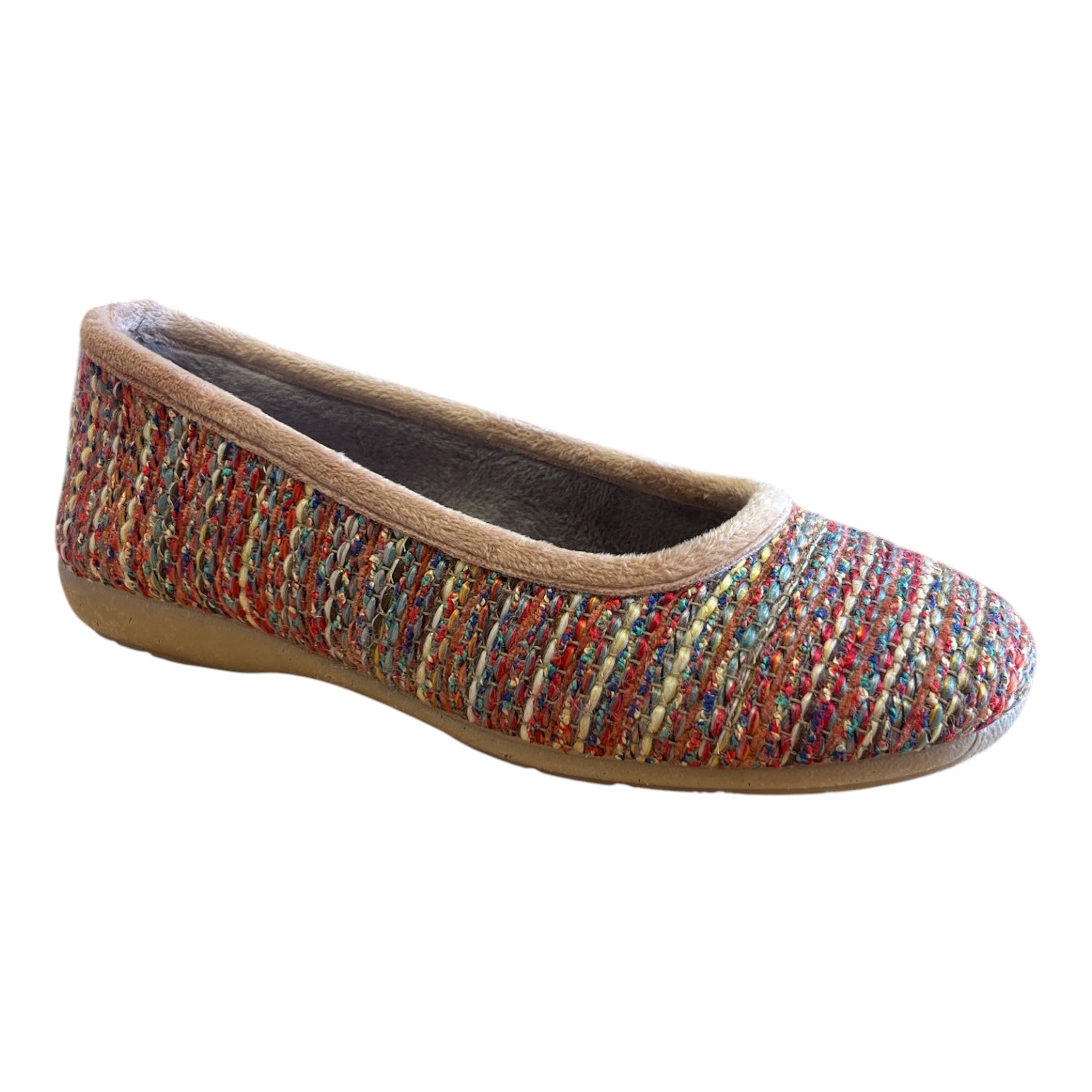 Lotus Patricia Taupe Slipper