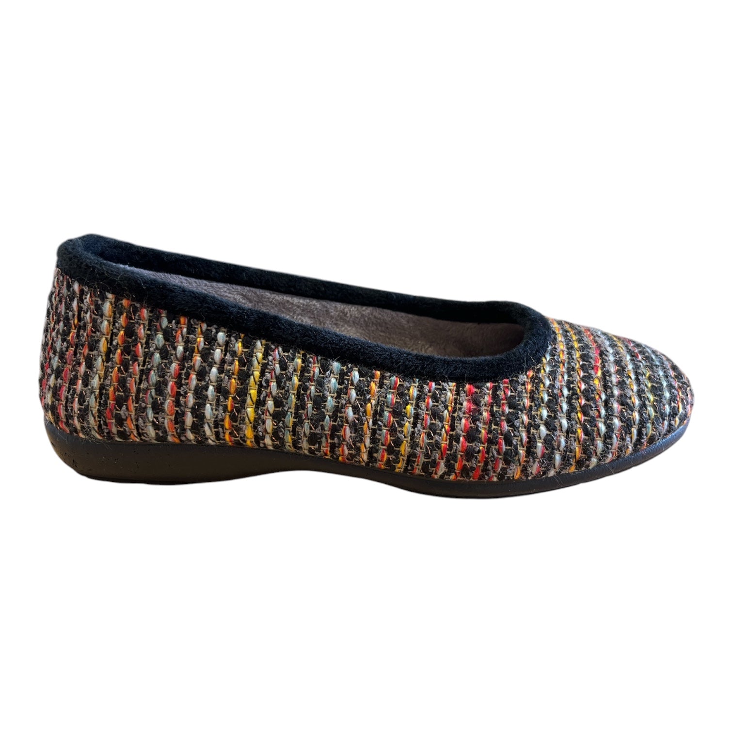 Lotus Patricia Black Slipper