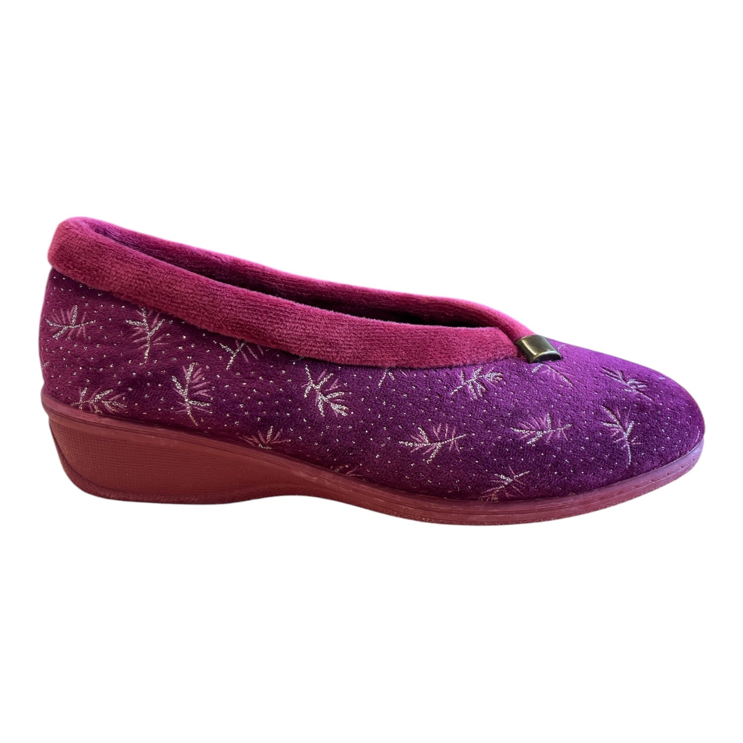 Lotus Javier Bordo Wedge Slippers