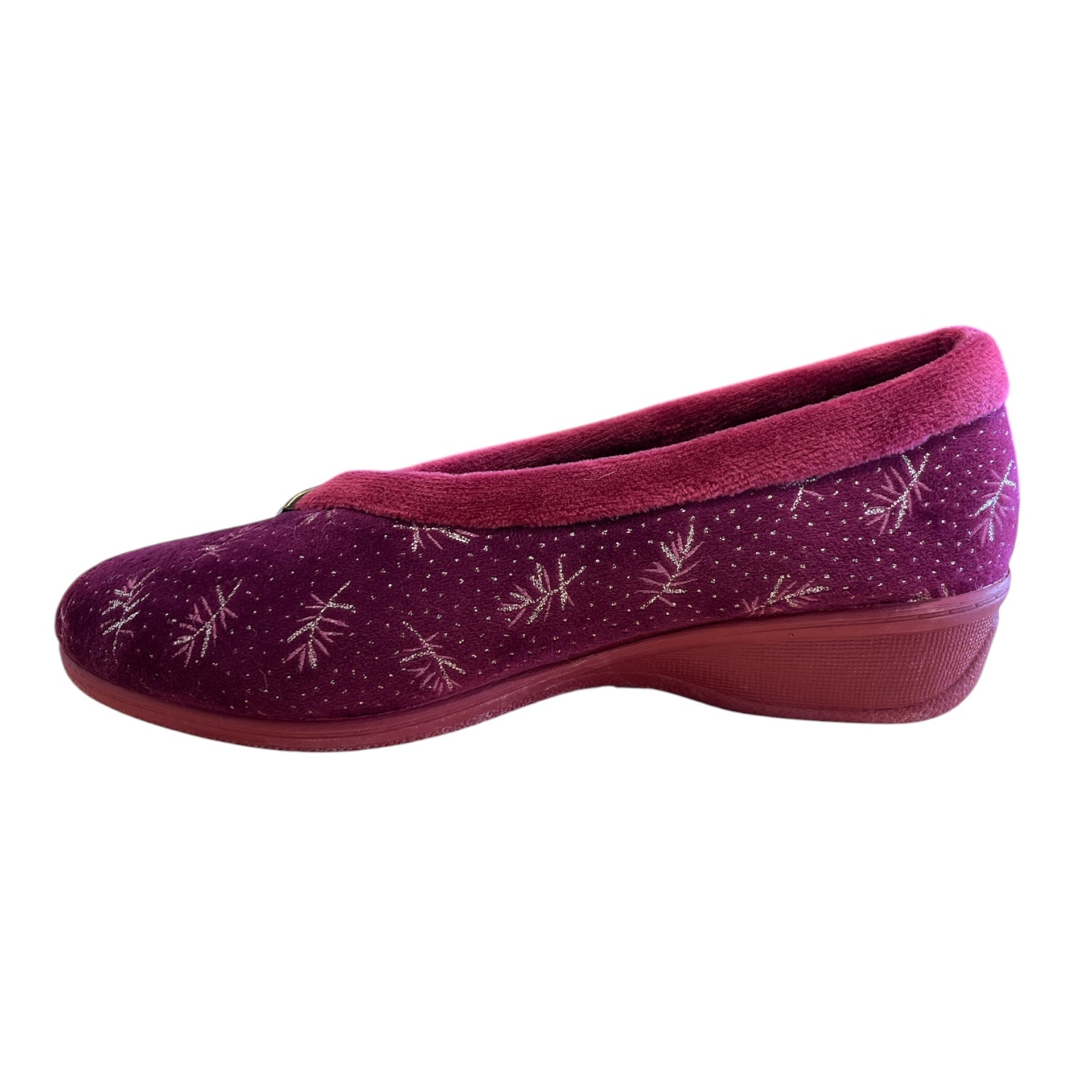 Lotus Javier Bordo Wedge Slippers