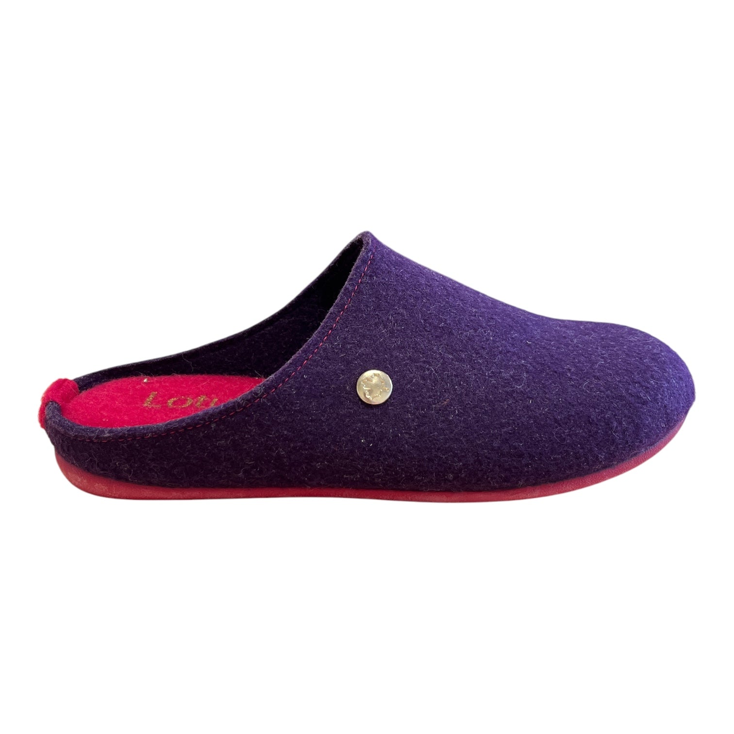 Lotus Rocia Purple Mule Slippers